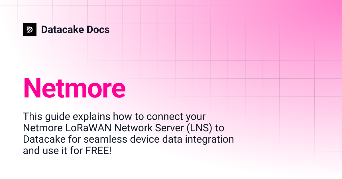 Netmore | Datacake Docs
